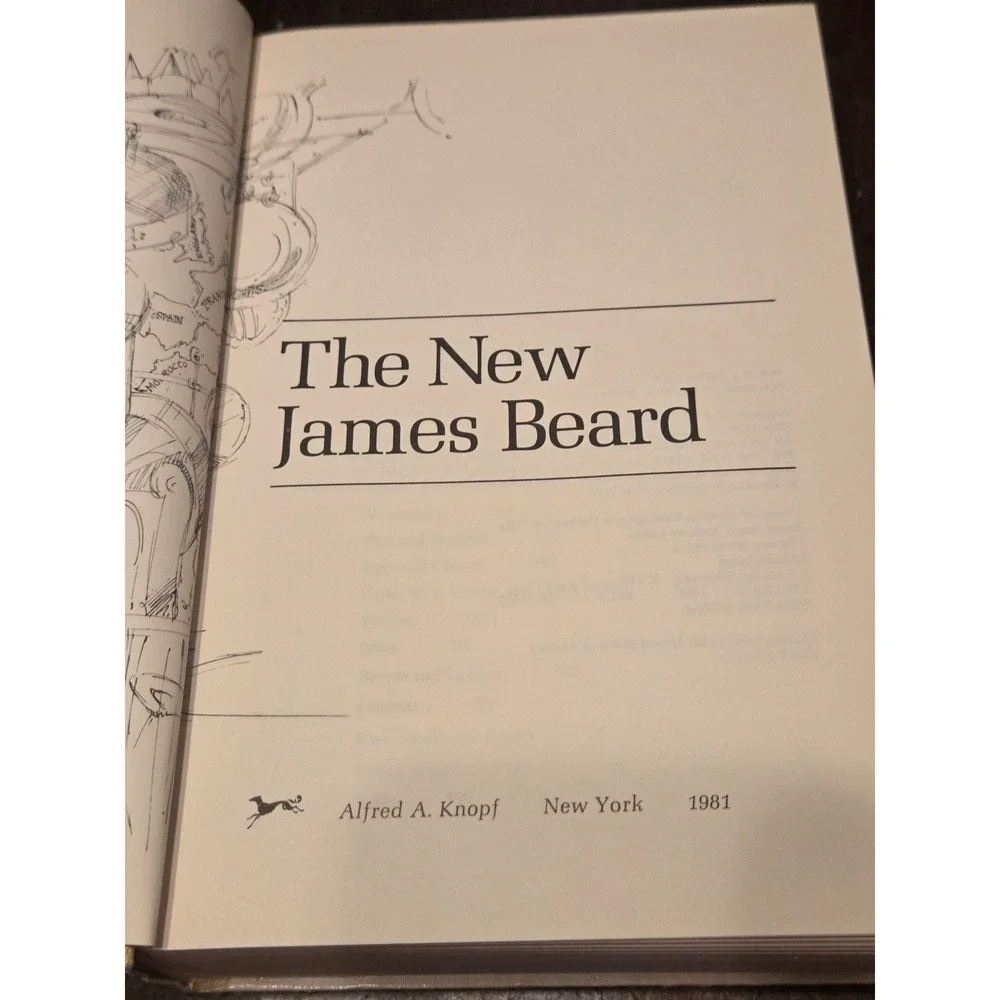 The New James Beard Cookbook 1981 Hardcover 1000 Recipes Illustrated Vintage